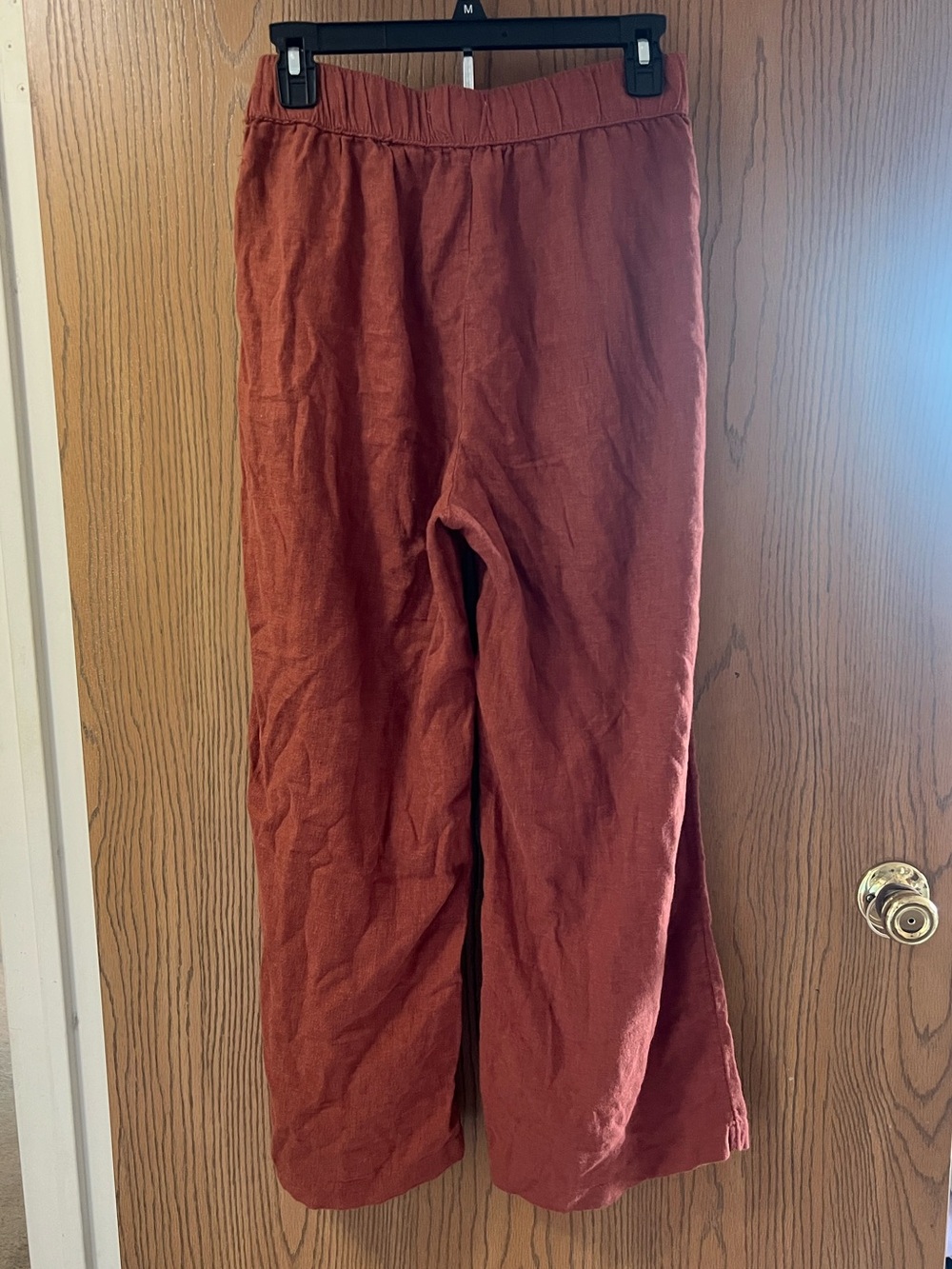 Abercrombie rust color linen blend pants - Picture 2 of 3